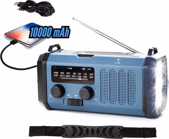 Radio portatile Noodradio blu con USB-C