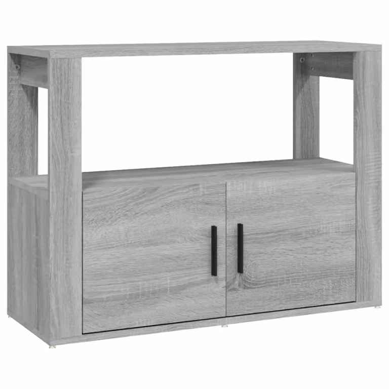 Credenza Grigio Sonoma 80x30x60 cm in Legno Multistrato