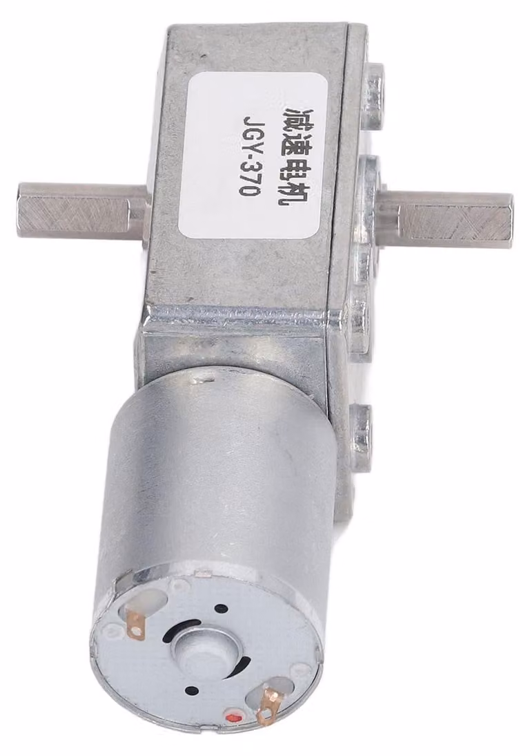 Motore a ingranaggi a 12 V DC, 10 giri al minuto, con doppio albero da 12 mm, ad auto-bloccaggio