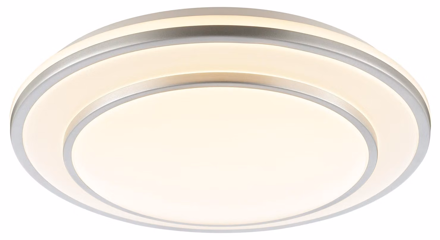 Plafoniera LED brillante Luciano Ø 39 x 7,8 cm bianco caldo-bianco freddo