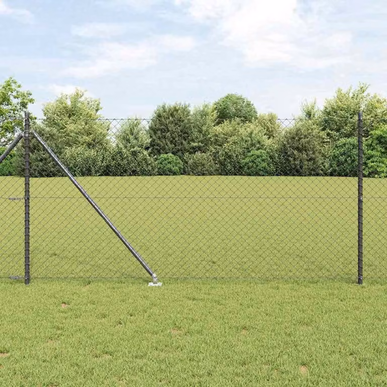 Maison Exclusive - Palo della recinzione Grigio 10 x 1 m (rete 40 x 40 mm)