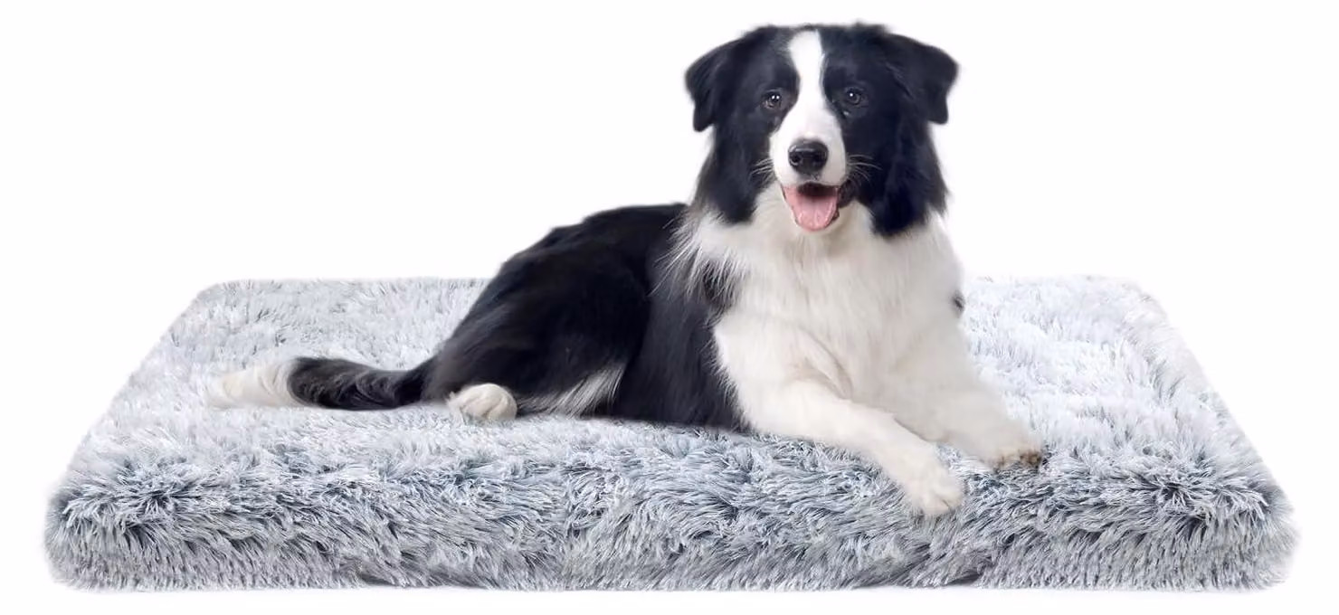 Cuccia per cani di grossa taglia, 100x60 cm. Materassino per cani in memory foam, colore grigio sfumato