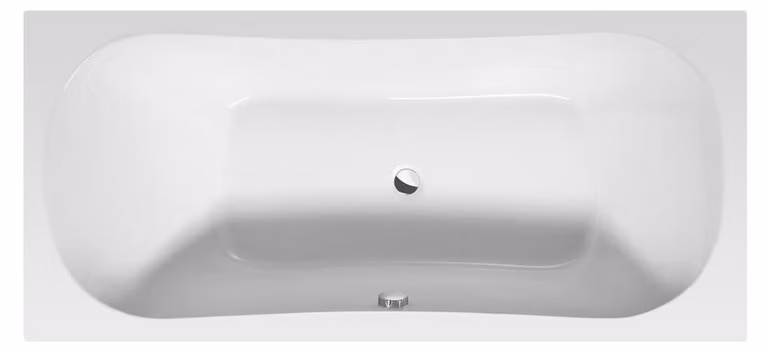 Vasca JIZERA 180 x 80 x 39 cm senza piedini, bianco
