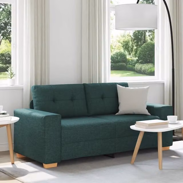 Divano Divanetto Verde Scuro 180x77x82 cm in Tessuto 4105083