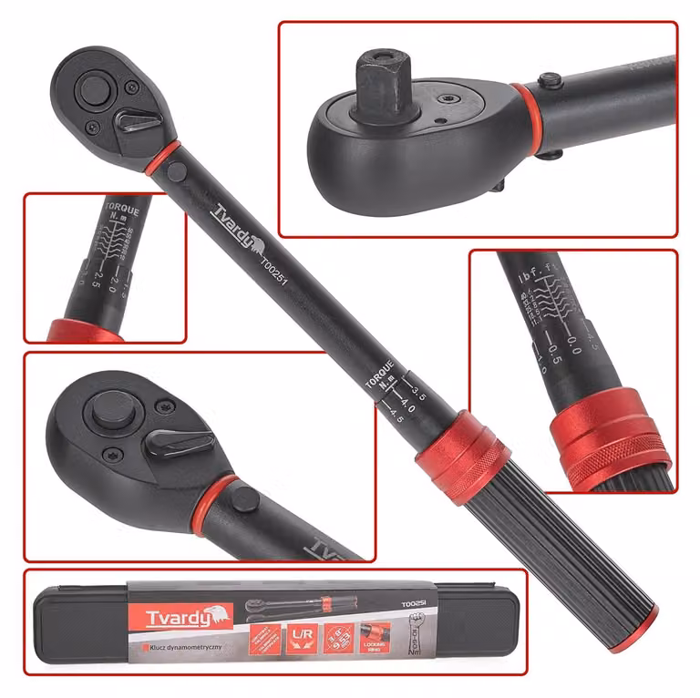 Chiave dinamometrica da 3/8" , 10–60 Nm Tvardy