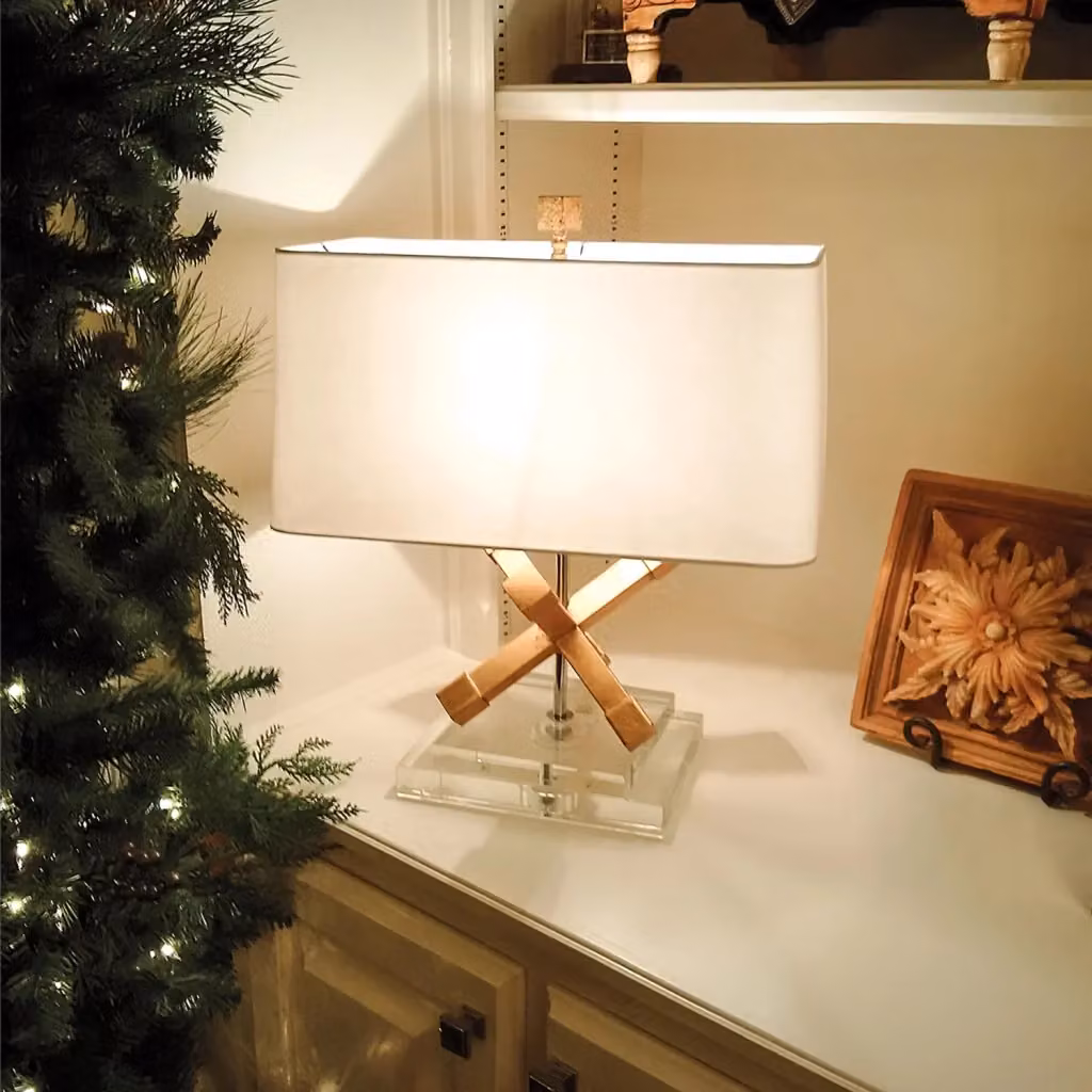 Lampada da tavolo Gilded Nola in metallo e vetro con attacco E27, disponibile in finitura oro/ottone o argento – 2