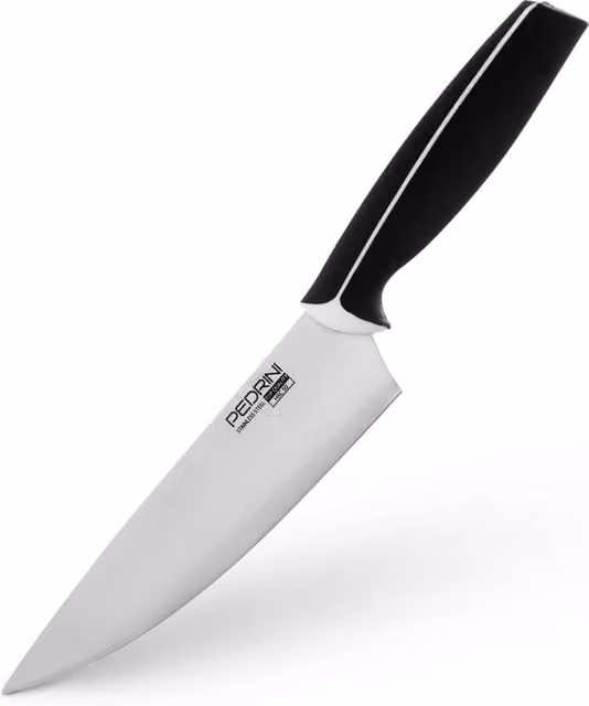 Coltello chef Pedrini in acciaio inox con lama da 20 cm color argento