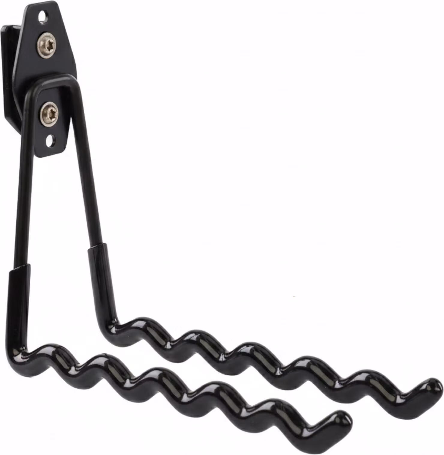 Ganci portautensili di BOTLE per sistema di valigette Qbrick per utensili, forma ondulata 19 cm, stabili con rivestimento in PVC, per garage, capanni, officine, ganci per seghe a mano e seghe da giardino, ganci doppi, portata fino a 30 kg, nero