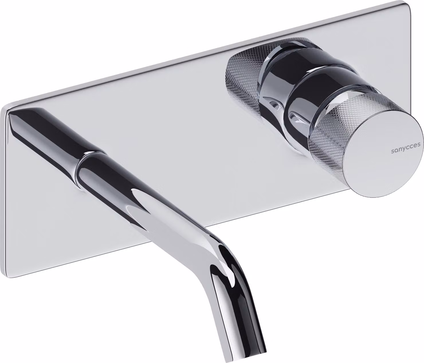 SANYCCES LOOP K Miscelatore da incasso per lavabo ColdOpen con sporgenza di 14 cm, cromo lucido