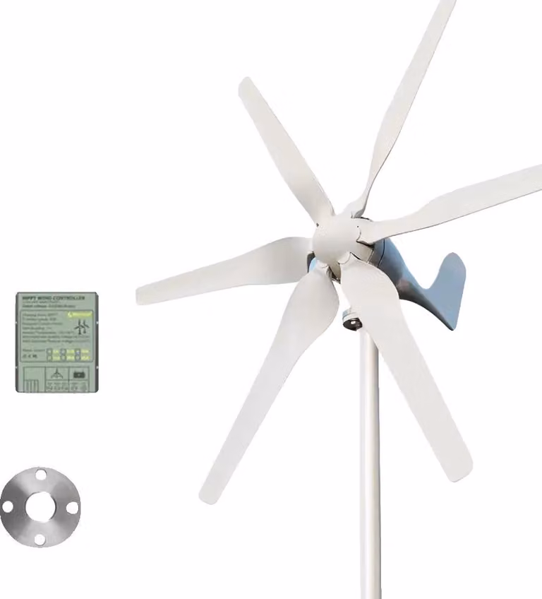 Generatore eolico, alta efficienza, adatto per sistemi autonomi, con controllo MPPT, 3000W, 24V