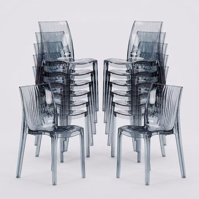 Offerta 18 Dune Grand Soleil trasparente sedie Bar - Trasparente Nero Antracite