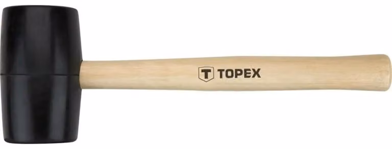 Mazzuola in gomma TOPEX 50 mm/340 g, manico in legno