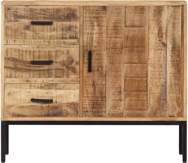 Credenza | Madia | Buffet da pranzo | Armadio da pranzo 88x30x71 cm Legno Massello di Mango