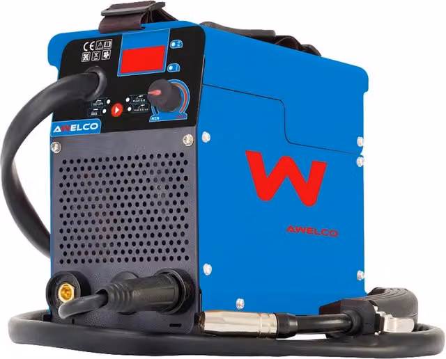 Saldatrice MIG-MAG AWELCO COMPACT 163 IN 1 da 2700 W, Blu