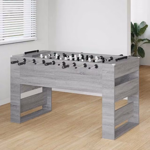 Tavolo da Foosball Sonoma vidaXL grigio L: 146,5 cm, P: 74 cm, H: 85 cm