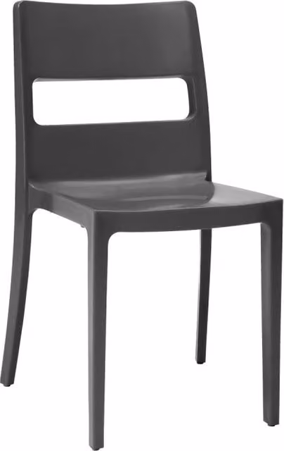 SET SEI SEDIE SAI TECNOPOLIMERO SCAB DESIGN MADE IN ITALY - Antracite 81