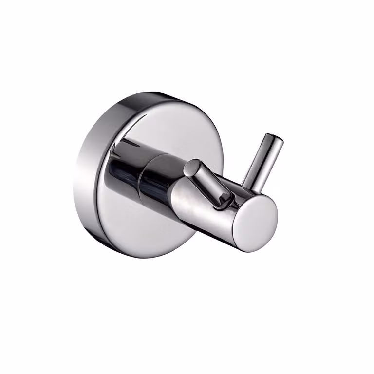 Appendiabiti doppio da muro in acciaio inox AISI 304 Gedy 5026 serie PROJECT Cromato