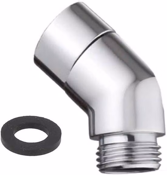 Soffione doccia massiccio in cromo argento, attacco G1/2"