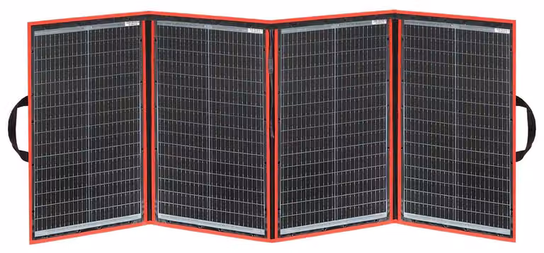 Caricabatterie solare portatile pieghevole da 200W, ideale per attività all'aperto, viaggi, camper, campeggio, auto e barche. Borsa pieghevole con controller da 20A per la ricarica della batteria