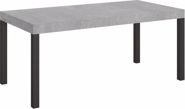 Tavolo Allungabile 200-304x90x77 cm Everyday Cemento Gambe Antracite