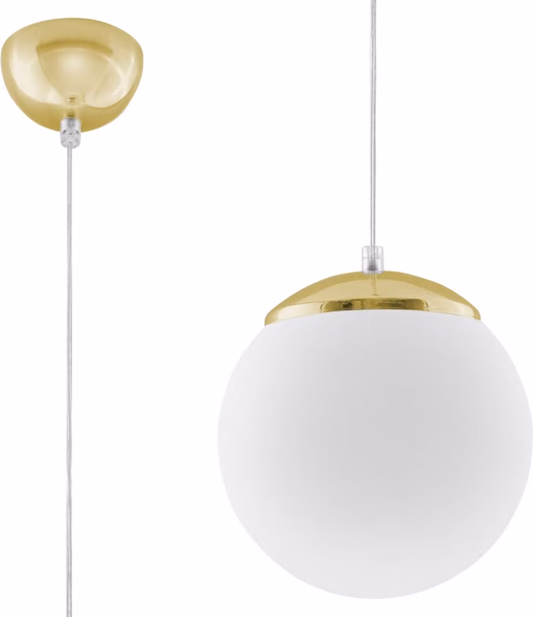 CALIX Lampada a sospensione E27 Bianco e oro LUMILO 07.195.15