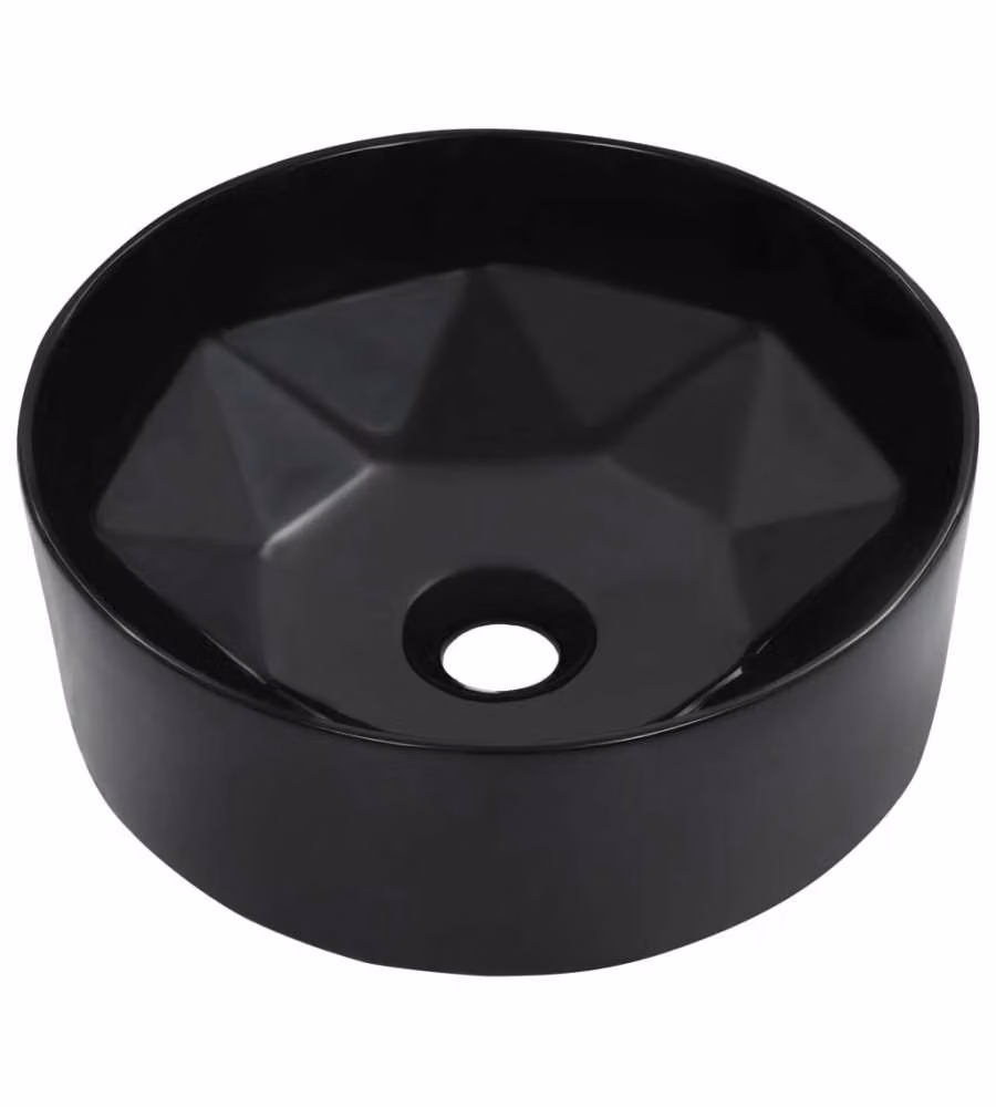 Lavandino 36x14 cm in Ceramica Nero