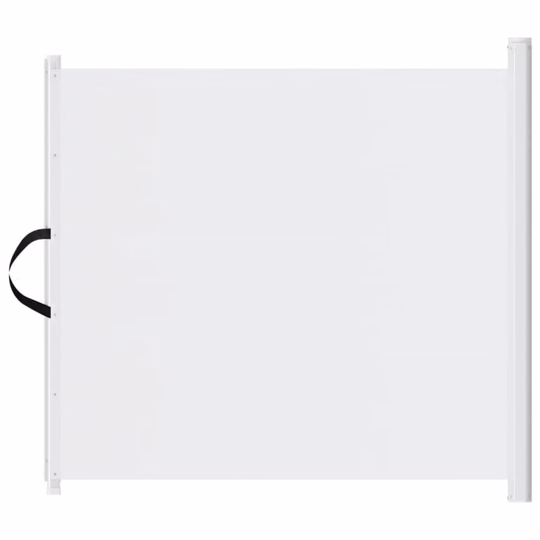 Cancelletto Retrattile per Animali Domestici Bianco 117,5x125cm