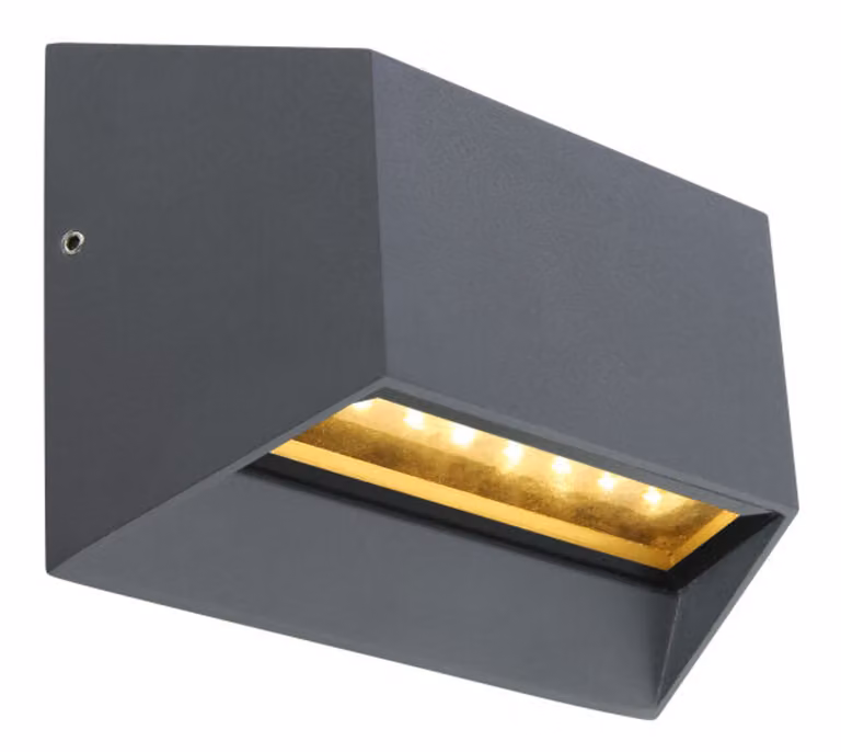 Globo Lighting luce da esterno in alluminio pressofuso antracite, LED