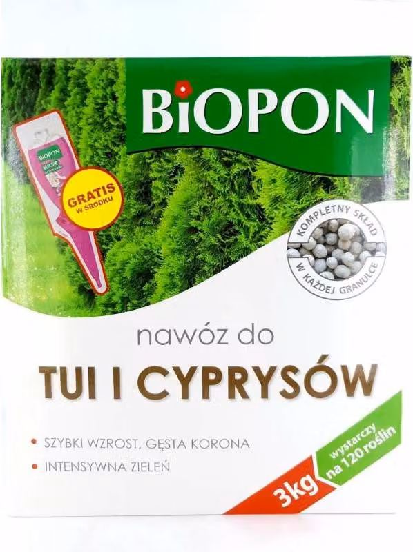 Concime per siepi di thuja e cipresso Concime per conifere Thuja 120 piante 3kg