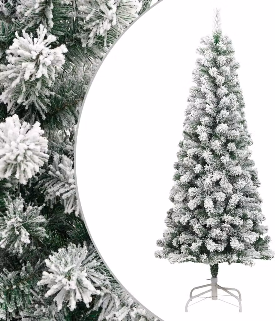 Maison Exclusive - Albero di Natale artificiale pieghevole con effetto neve, 210 cm