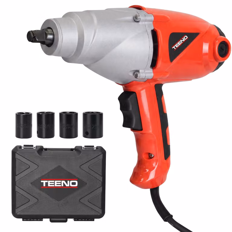 Chiave a percussione elettrica - Potenza: 1010 Watt - Coppia: 450 Nm - Include 4 inserti