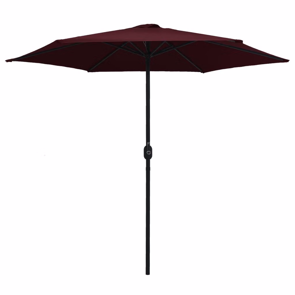 Ombrellone da Giardino con Palo in Alluminio 270x246 cm Bordò