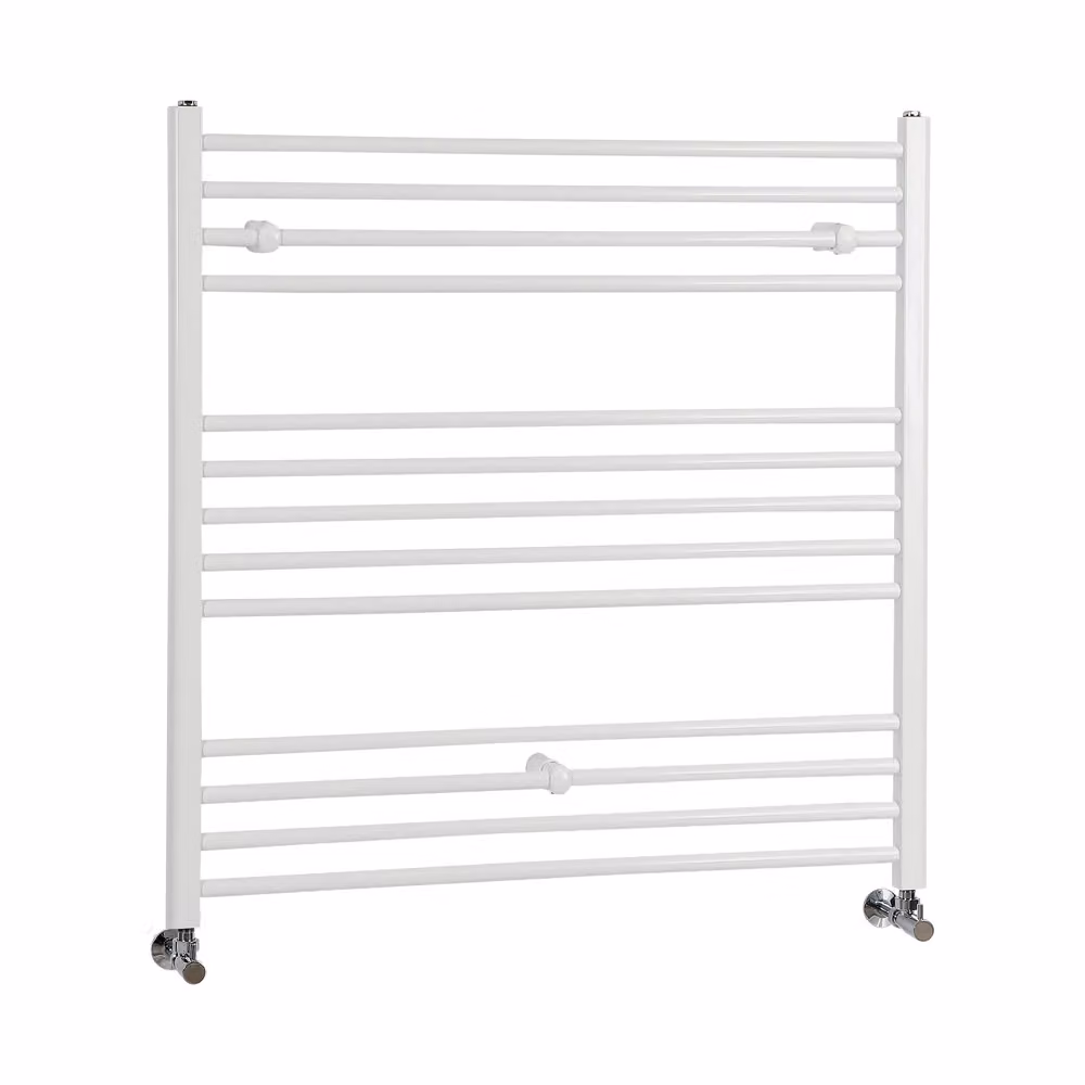 Scaldasalviette di Design Bianco - Termoarredo Bagno Piatto - 1000 x 1000mm - 670W - Ive