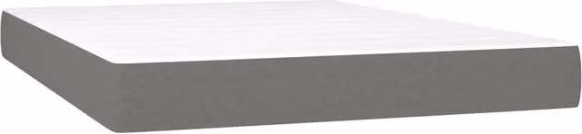 Materasso a Molle Insacchettate Rigidit¨¤ Media Grigio Scuro 140x190x20 cm