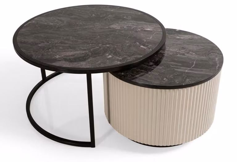 Tavolini da salotto di classe dal design moderno e dall'aspetto elegante