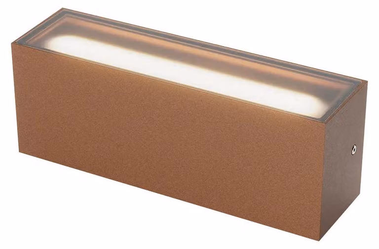 Redo Outdoor LIMAS AP LED – diametro 30, altezza 8,4 cm, 40 W - Marrone ruggine, Base: marrone ruggine, Base