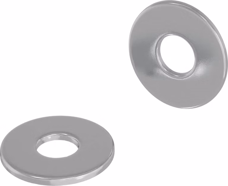 Rondelle 2 pcs Argento 12 x 12 x 1,2 cm Ferro