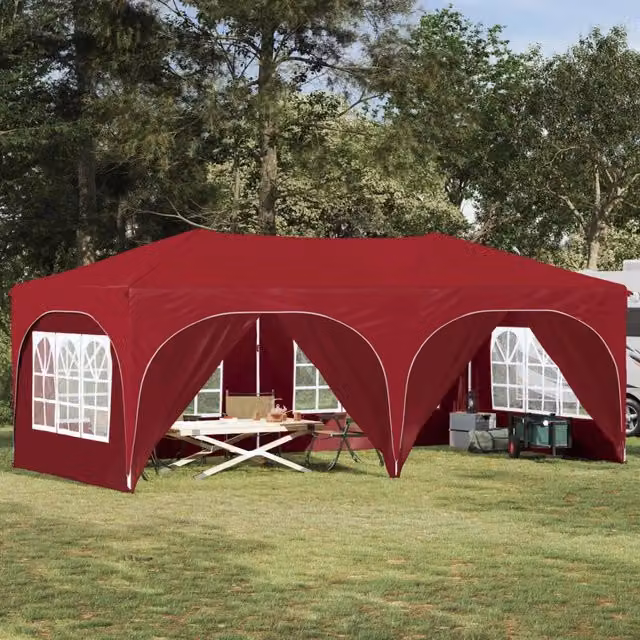 Tenda per feste a pop-up-Gazebo Borgogna 575 x 288 x 245 cm 685838