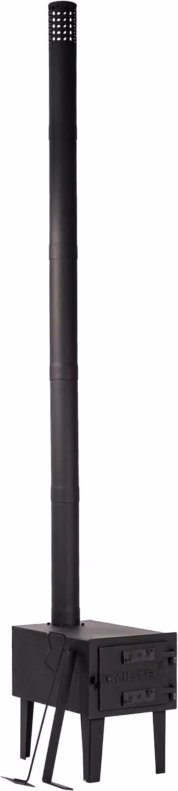 Zeltofen portatile (16,5 kg) • Stufa da campeggio Acciaio al carbonio • Adatta per tende, tipiche e yurte • Dotata di grande camera di combustione, tubo da 196 cm e accessori • Stufa da esterno per riscaldare e cucinare