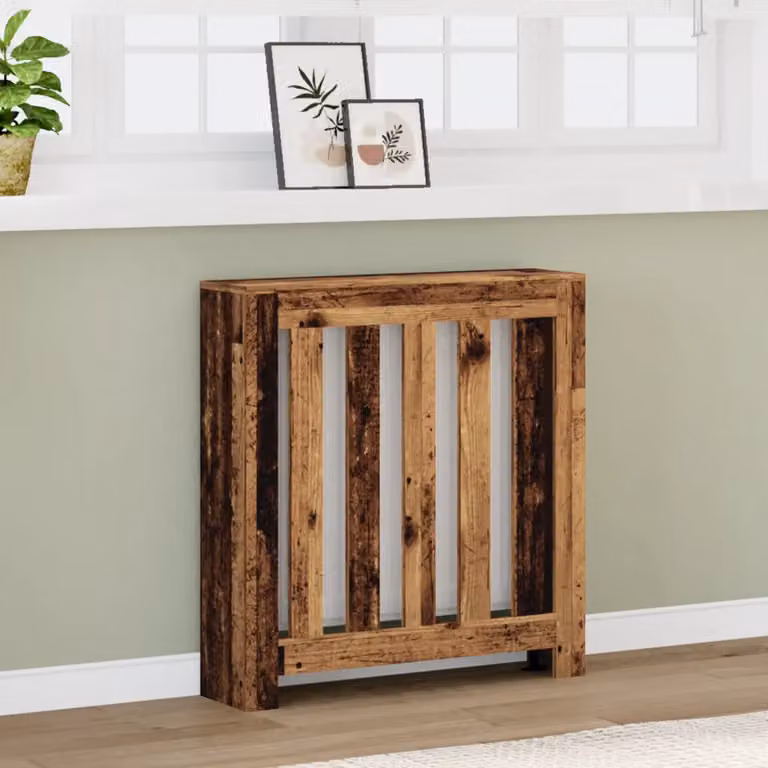 Copertura per radiatori vidaXL in legno color marrone L: 78 cm, P: 20 cm, H: 82 cm