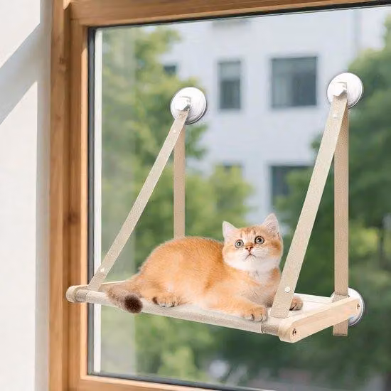 Feci appiccicose di gatto sul davanzale della finestra