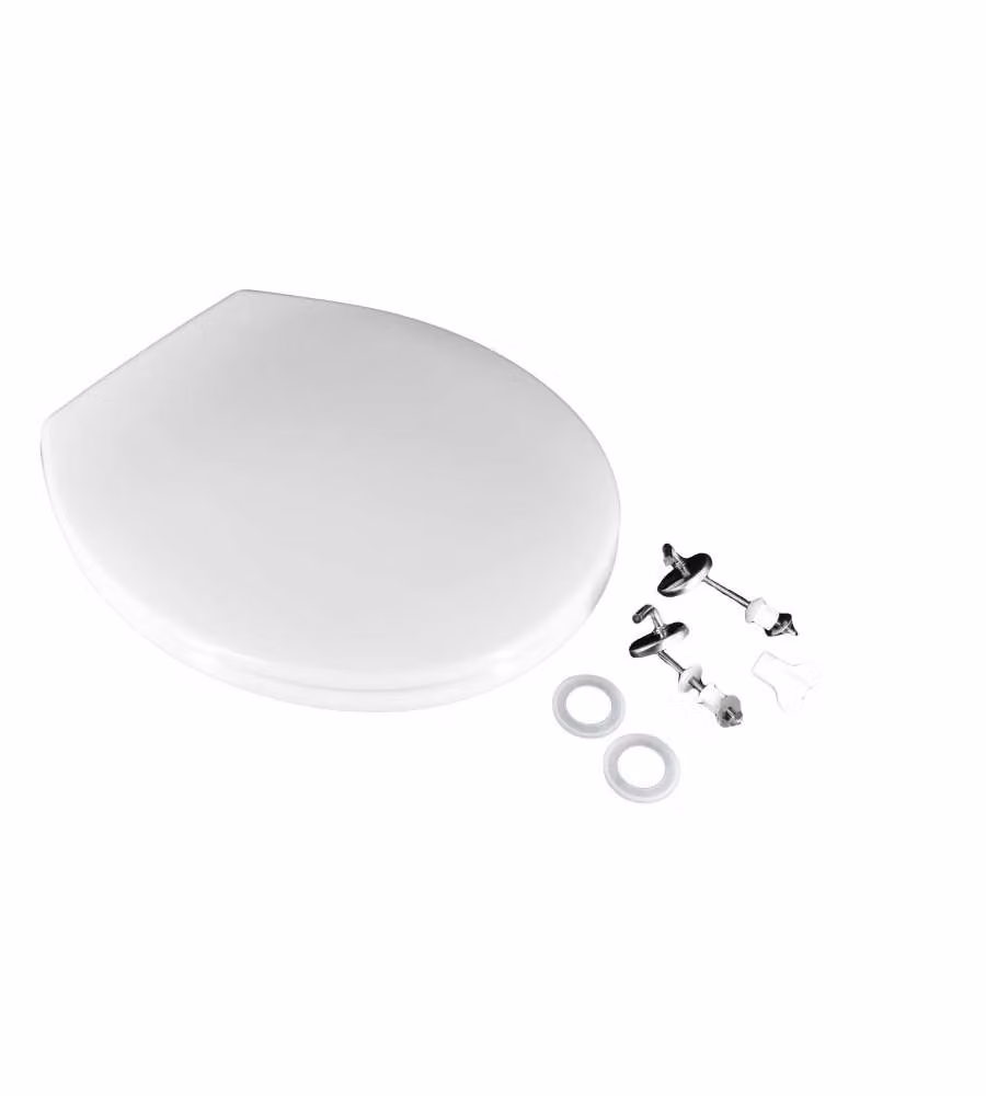 Sedile Piave WC Universale Bianco in Duroplast Regolabile 38x41,5 cm