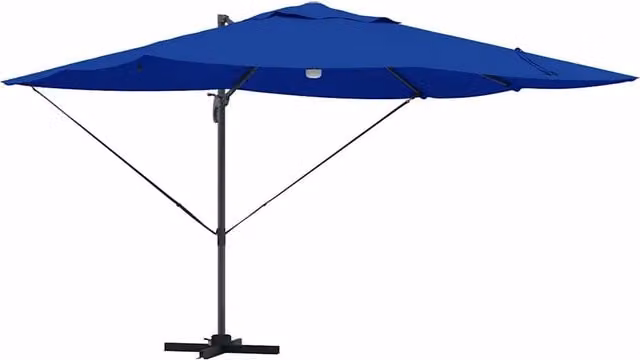 Ombrello | Parasolne Azzurro 351 x 250 x 253 cm Poliestere e Alluminio