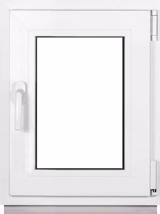 Finestra Framex per cantina Finestra in plastica Bianca Larghezza x altezza 60 x 75 cm (600 x 750 mm) 3 pieghe (32 mm) anta e ribalta DIN Destra - Premium