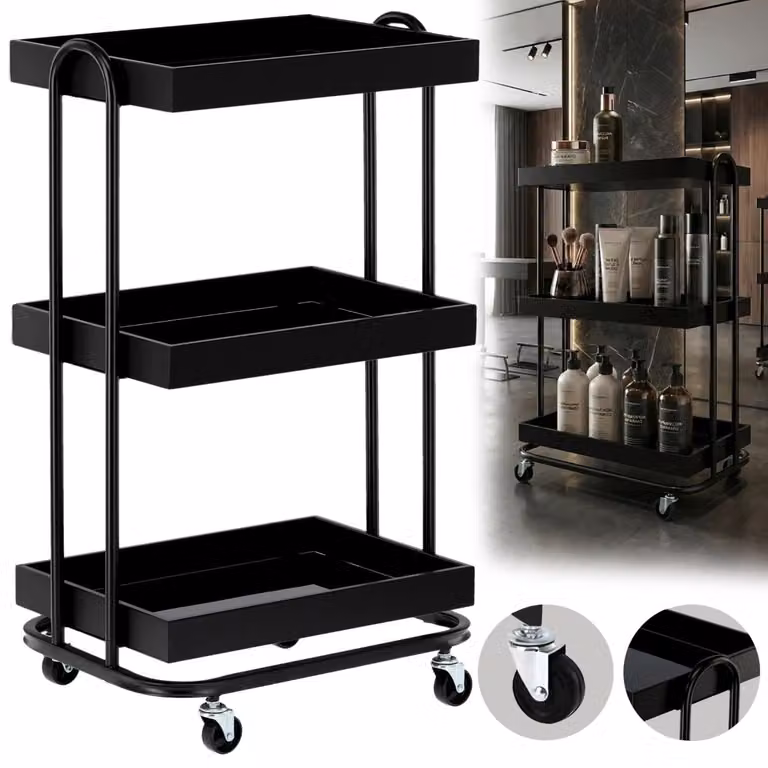 Carrello portautensili per estetista parrucchiere per il centro/salone ST028 carrello tavolino universale su ruote