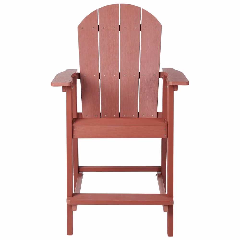 Sedia da giardino Beliani rossa in stile moderno con braccioli e resistente agli agenti atmosferici – 2