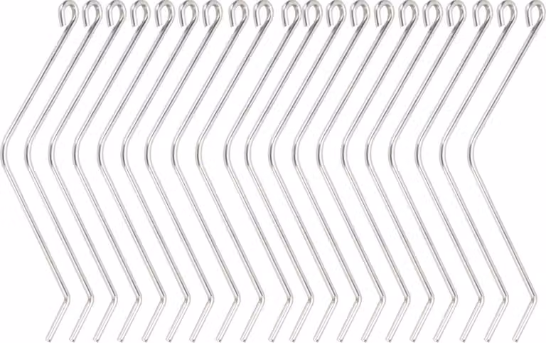 20 connettori in acciaio inossidabile per alveari, supporti curvi in filo metallico per utensili apistici in legno