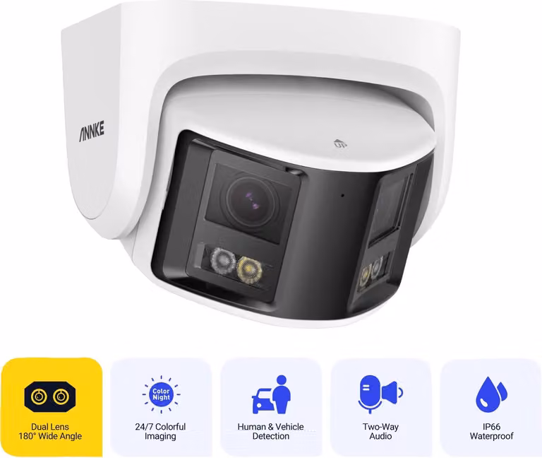 Telecamera, rilevamento umano, vista panoramica a 180°, I51DX