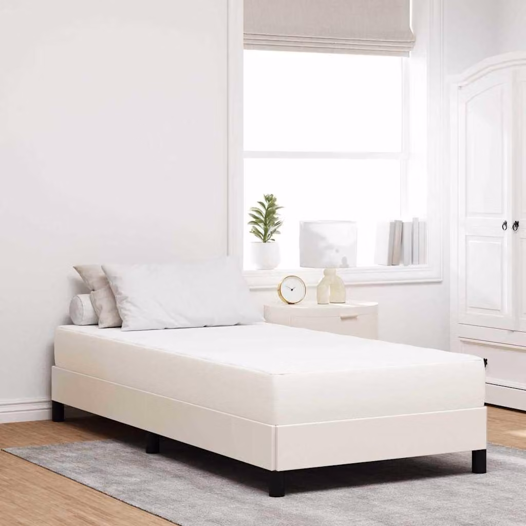 Maison Exclusive - Materasso con materasso Crema 100 x 200 cm Tessuto