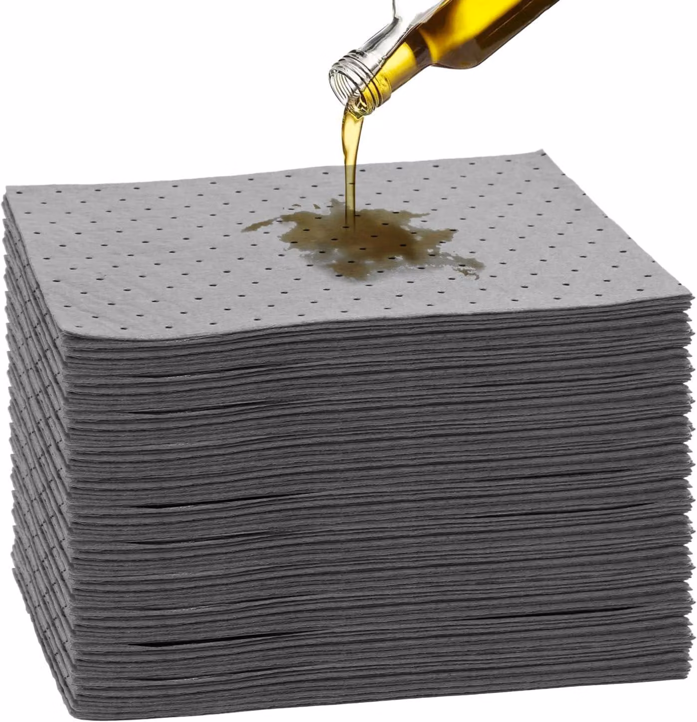 Assorbenti per olio, dimensioni 25 x 33 cm, monouso, ideali per officine e garage